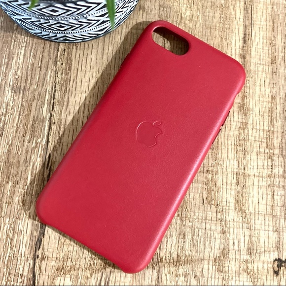 Apple Accessories New Iphone Se Leather Case Product Red Poshmark
